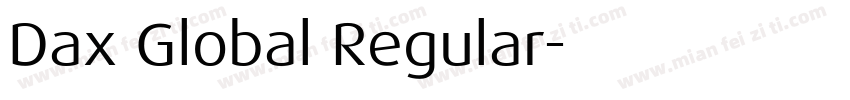 Dax Global Regular字体转换